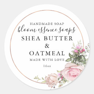 Floral and Foil   Soap Sticker