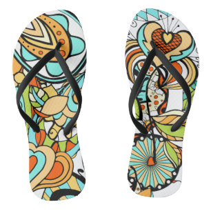 Floral And Glamour Seamless Modern   Jandals