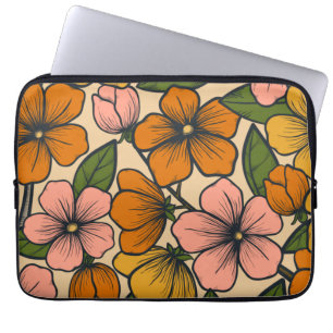 Floral And Glamour Seamless Pattern Laptop Sleeve