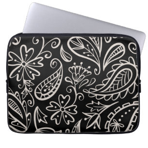 Floral And Glamour Seamless Pattern Modern Cute Laptop Sleeve