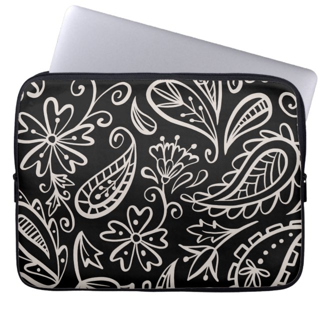 Floral And Glamour Seamless Pattern Modern Cute  Laptop Sleeve (Front)