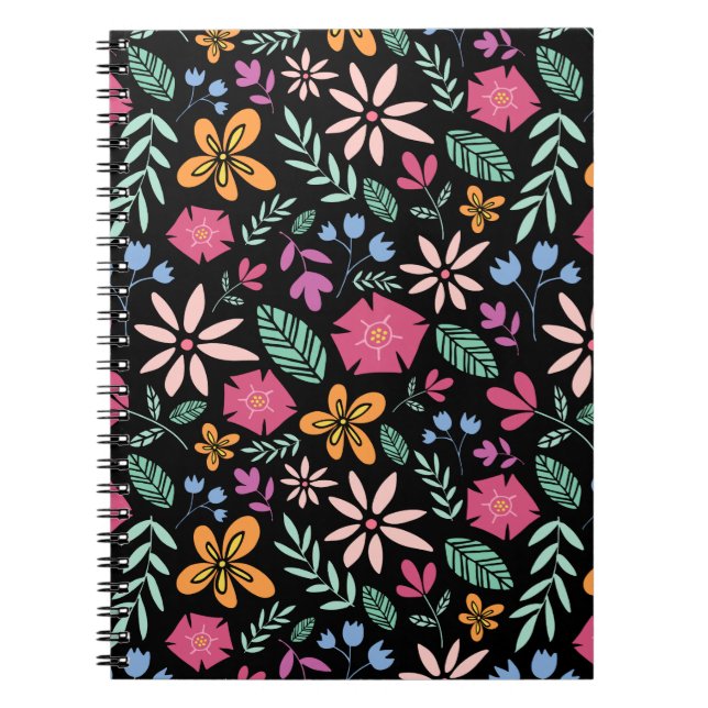 Floral And Glamour Seamless Pattern Natural   Notebook (Front)
