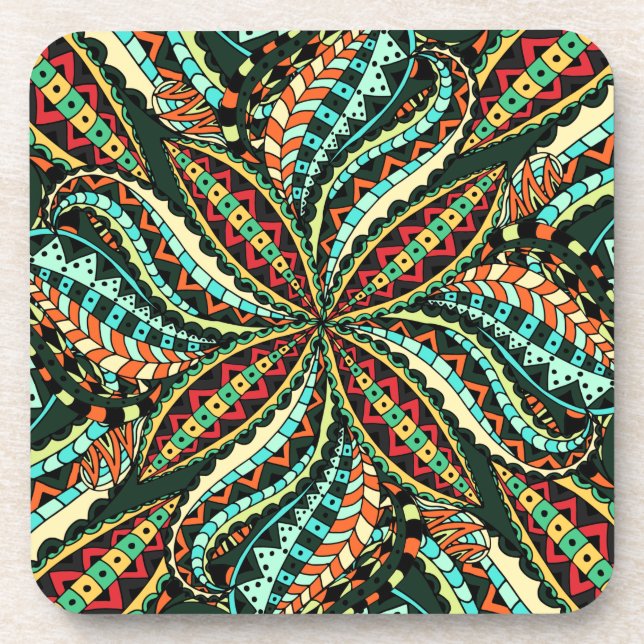 Floral And Glamour Seamless Stylish          Coaster (Front)