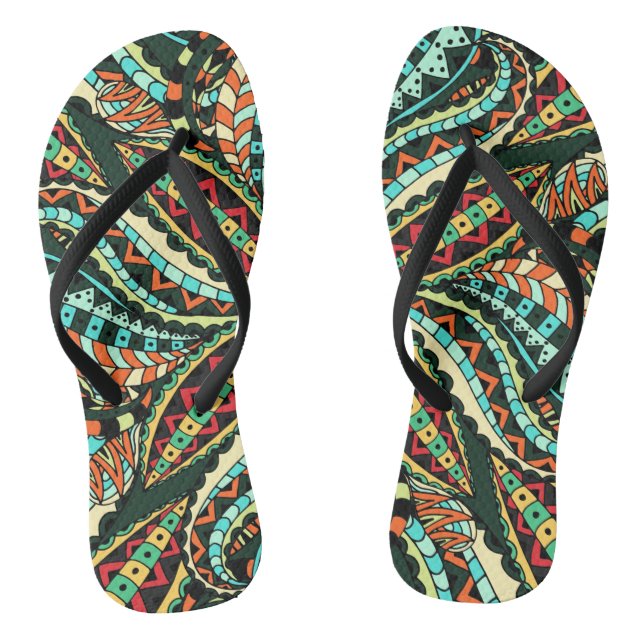 Floral And Glamour Seamless Stylish   Jandals (Footbed)
