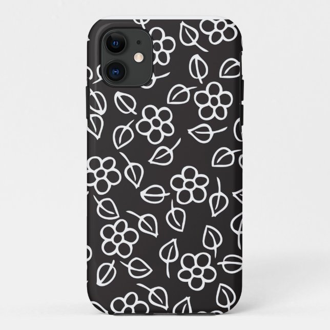 floral and leaves Case-Mate iPhone case (Back)