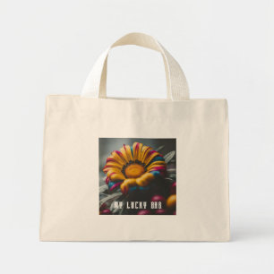 Floral and Lucky Charm Design Mini Tote Bag