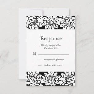Floral and Modern RSVP