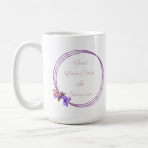 Floral and Quotation mug designs