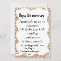 Floral Anniversary Card with Bible Verse | Christi