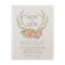 FLORAL ANTLERS | RUSTIC SAVE THE DATE