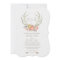 FLORAL ANTLERS | RUSTIC WEDDING INVITATION