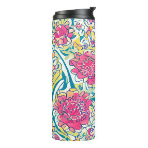 Floral Arabic Pattern Thermal Tumbler