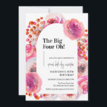 Floral Arch 40th Birthday Invitation for Women<br><div class="desc">Introducing 'The Big Four Oh' - an elegant 40th birthday invitation crafted for women. Our floral arch design symbolises the beauty and grace of reaching this significant milestone. Available in both digital and print versions, this invitation ensures your special day starts with a touch of class. Celebrate your journey, and...</div>