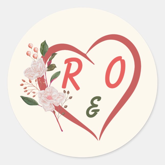 Floral Arch Editable Wedding Invitation Sticker (Front)