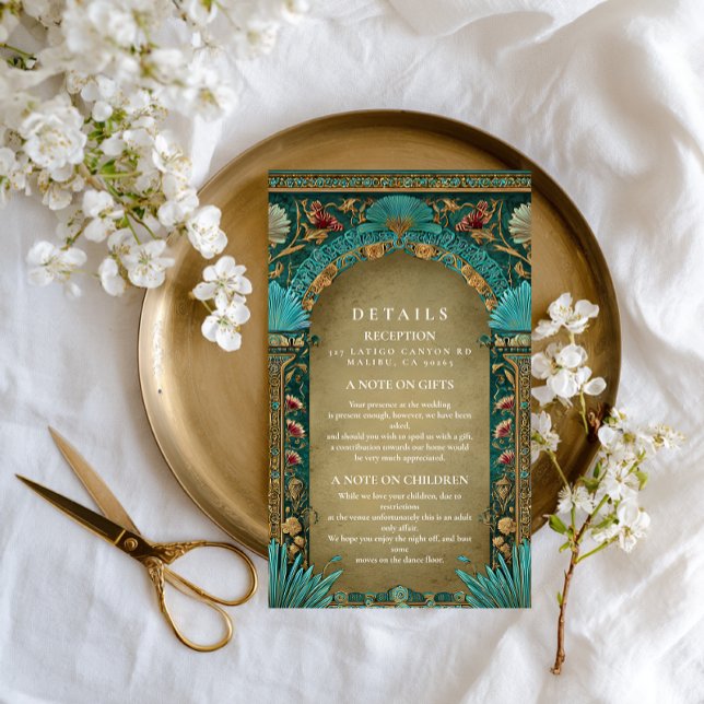 Floral Arch Islamic Wedding Enclosure Card (Creator Uploaded)