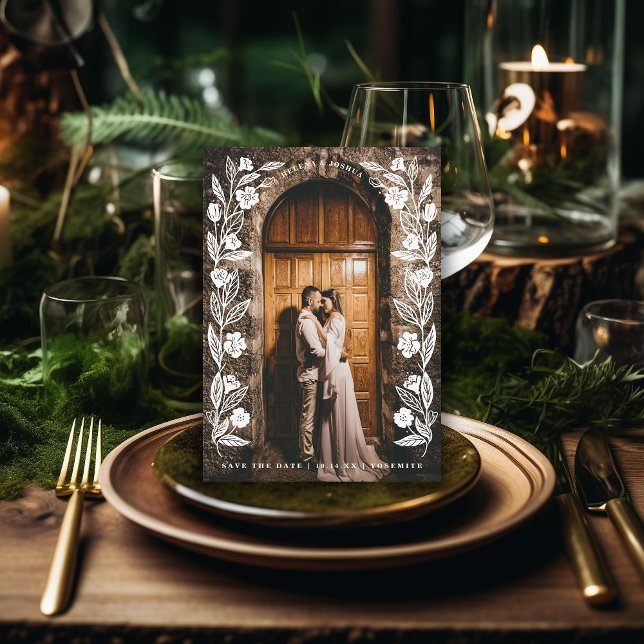 Floral Arch Photo Save The Date (Creator Uploaded)