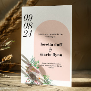 Floral Arch Save the date Invitation