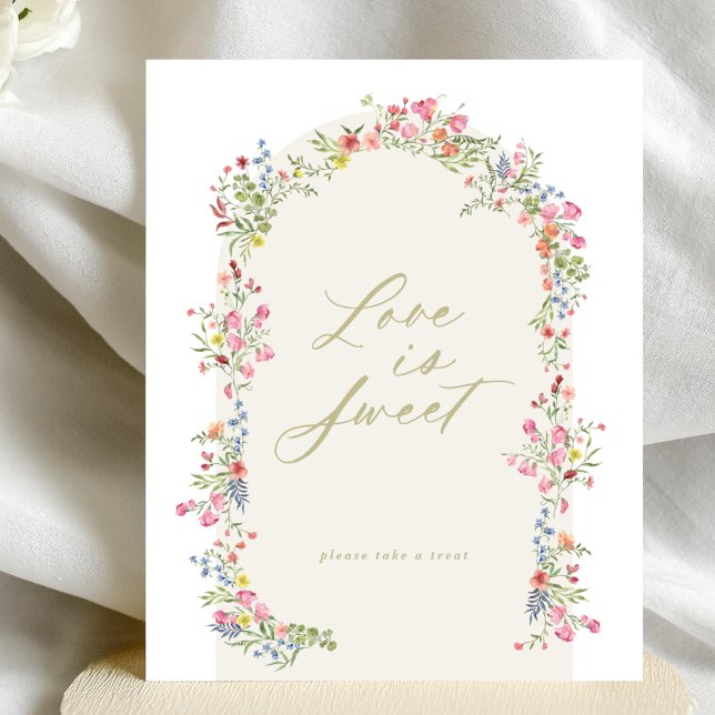 floral arch spring garden bridal shower sign (Creator Uploaded)