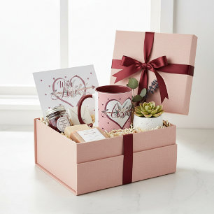 Floral arrow valentine mug