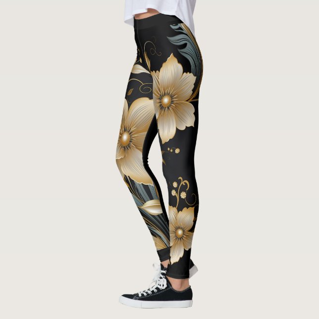 FLORAL ART #2 LEGGINGS (Left)