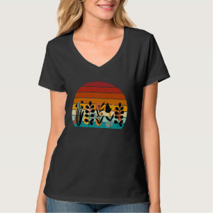 Floral Art At Sunset Boho Wildflowers Wildflower T-Shirt
