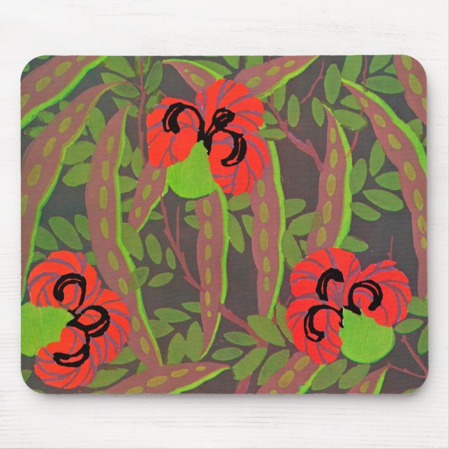 Floral Art Deco Mousepad (Front)