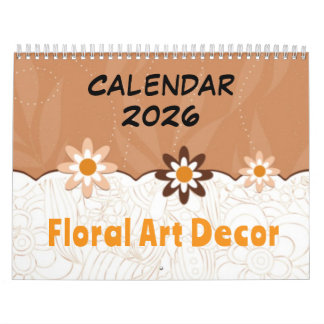 Floral Art Decor - 2026 Calendar