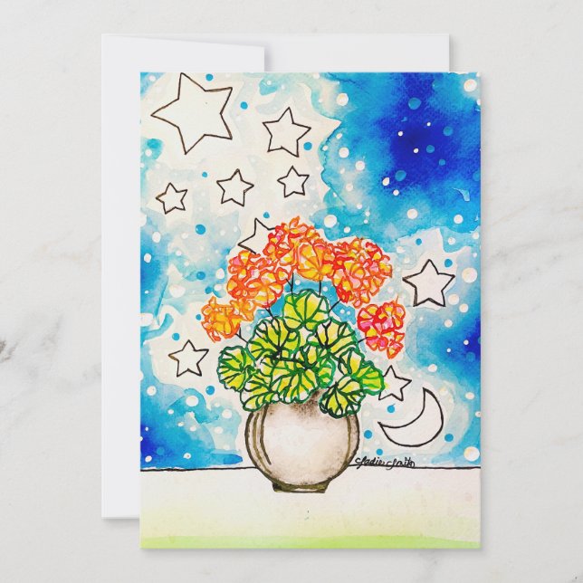 Floral Art Invitation (Front)