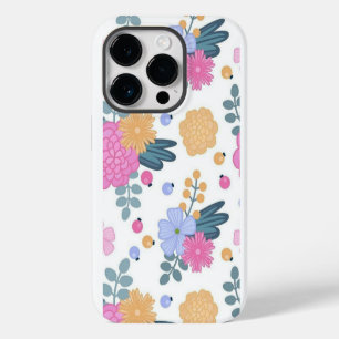 Floral art iPhone 14 pro case