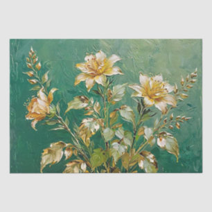 Floral Art Oil Print Decoupage Tissue Paper