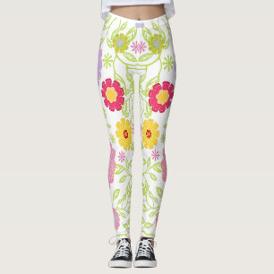 Floral Art Painting Pattern Leggings