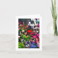Floral Art Print Blank Note Card