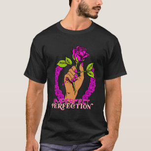 Floral Art Rose Melanated Queen Imperfect Perfecti T-Shirt