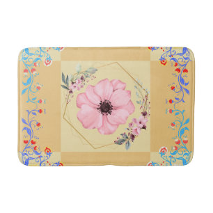 Floral Art, Spring Rebirth Bath Mat