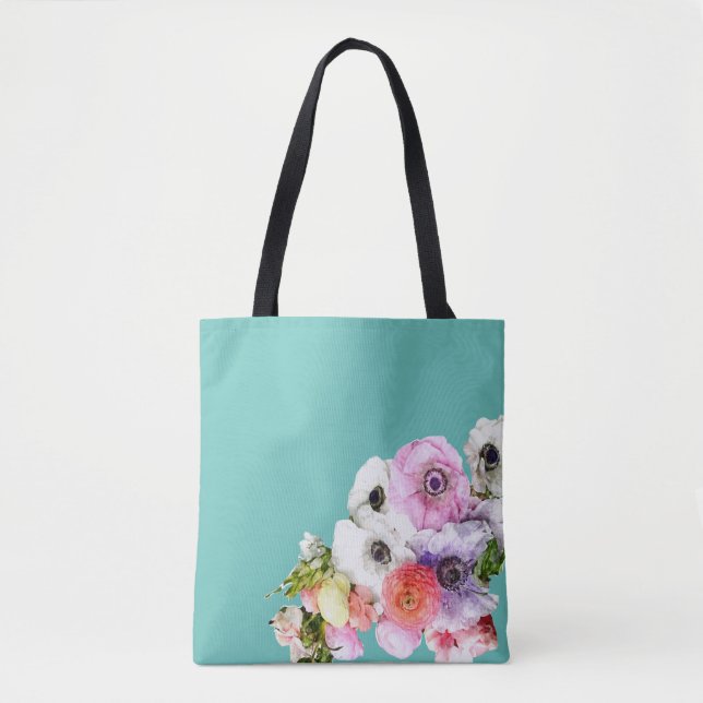 Floral Art Tote Bag (Front)