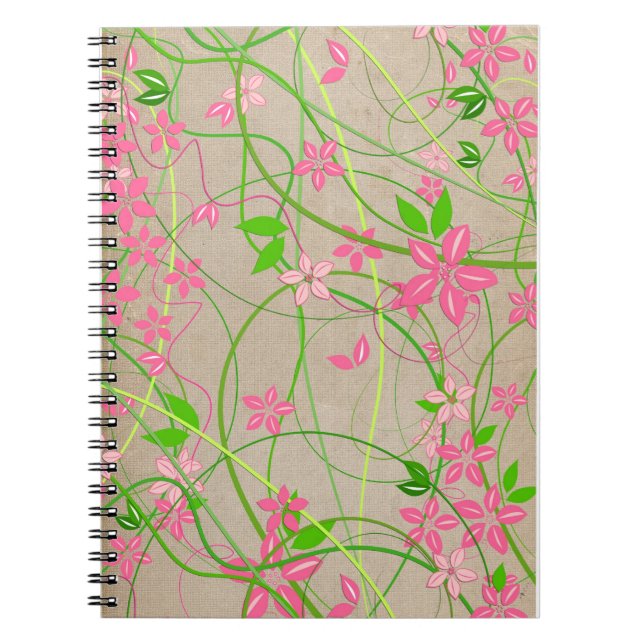 Floral artistic notebook (Front)