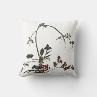 Floral Artwork Japanese Flower Cushion