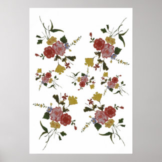  Floral Artwork Japanese Flower Poster
