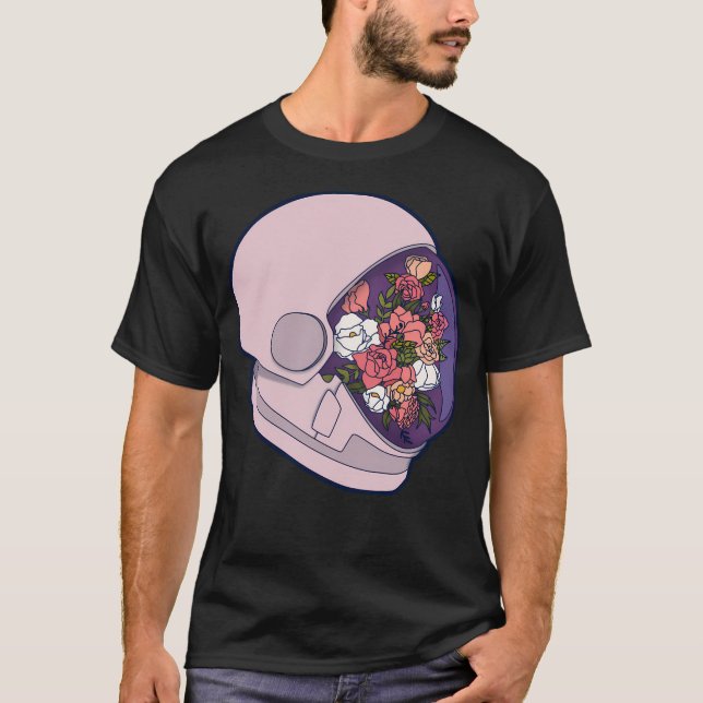Floral Astronaut T-Shirt (Front)