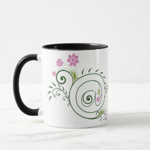 Floral At Sign Flourish Mug