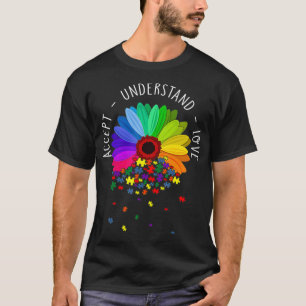 Floral Autism Awareness Daisy Flower Autism Mum Su T-Shirt