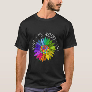 Floral Autism Awareness Daisy Flower For Women 1 T-Shirt
