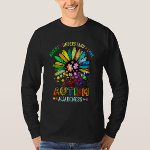 Floral Autism Awareness Daisy Flower For Women T-Shirt