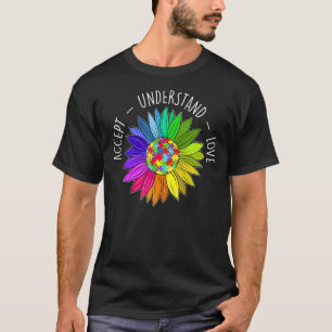 Floral Autism Awareness Daisy Flower For Women T-Shirt