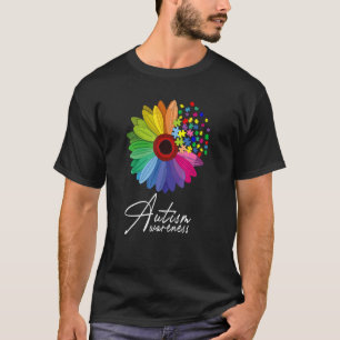 Floral Autism Daisy Flower Men Women Kids Autism A T-Shirt