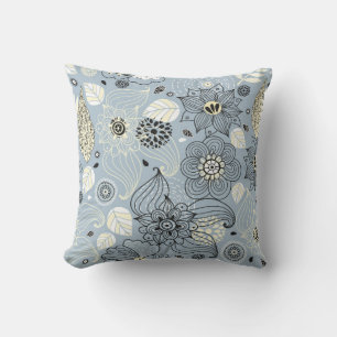 Floral autumn design cushion
