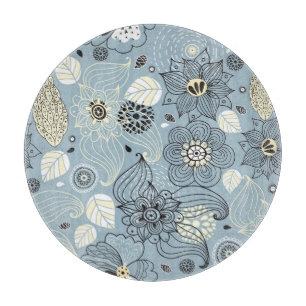 Floral Autumn: Elegant Seasonal Design Cutting Board