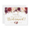 Floral Autumn Will You Be My Bridesmaid Card