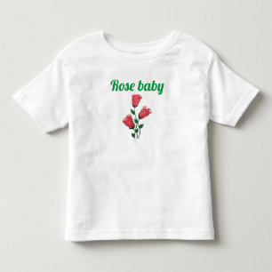 Floral Baby Footprint T-Shirt - Unique design