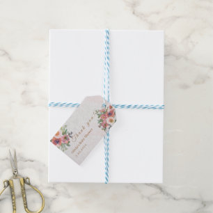 Floral Baby Girl Shower Gift Tags